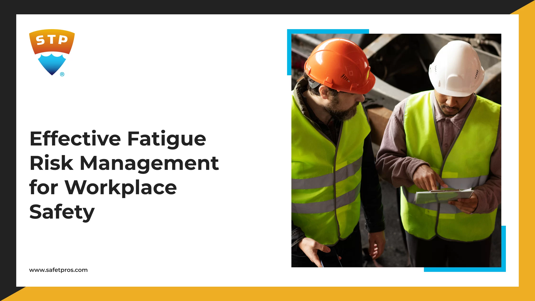 Effective Fatigue Risk Management for Workplace Safety Effective Fatigue Risk Management for Workplace Safety